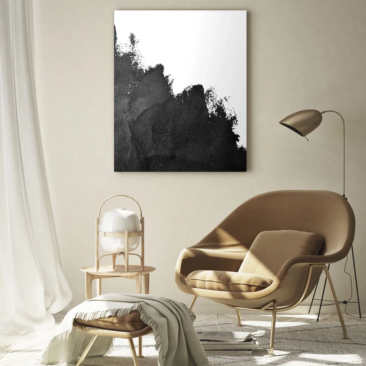Üveg kép - Elemek: föld - 50x70 cm
