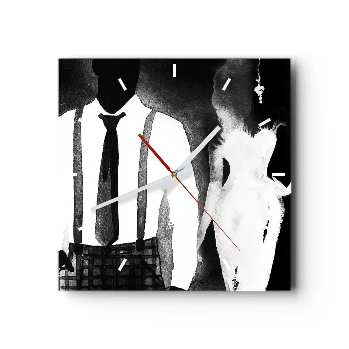 Falióra, Óra - Noir légkörben - 40x40 cm