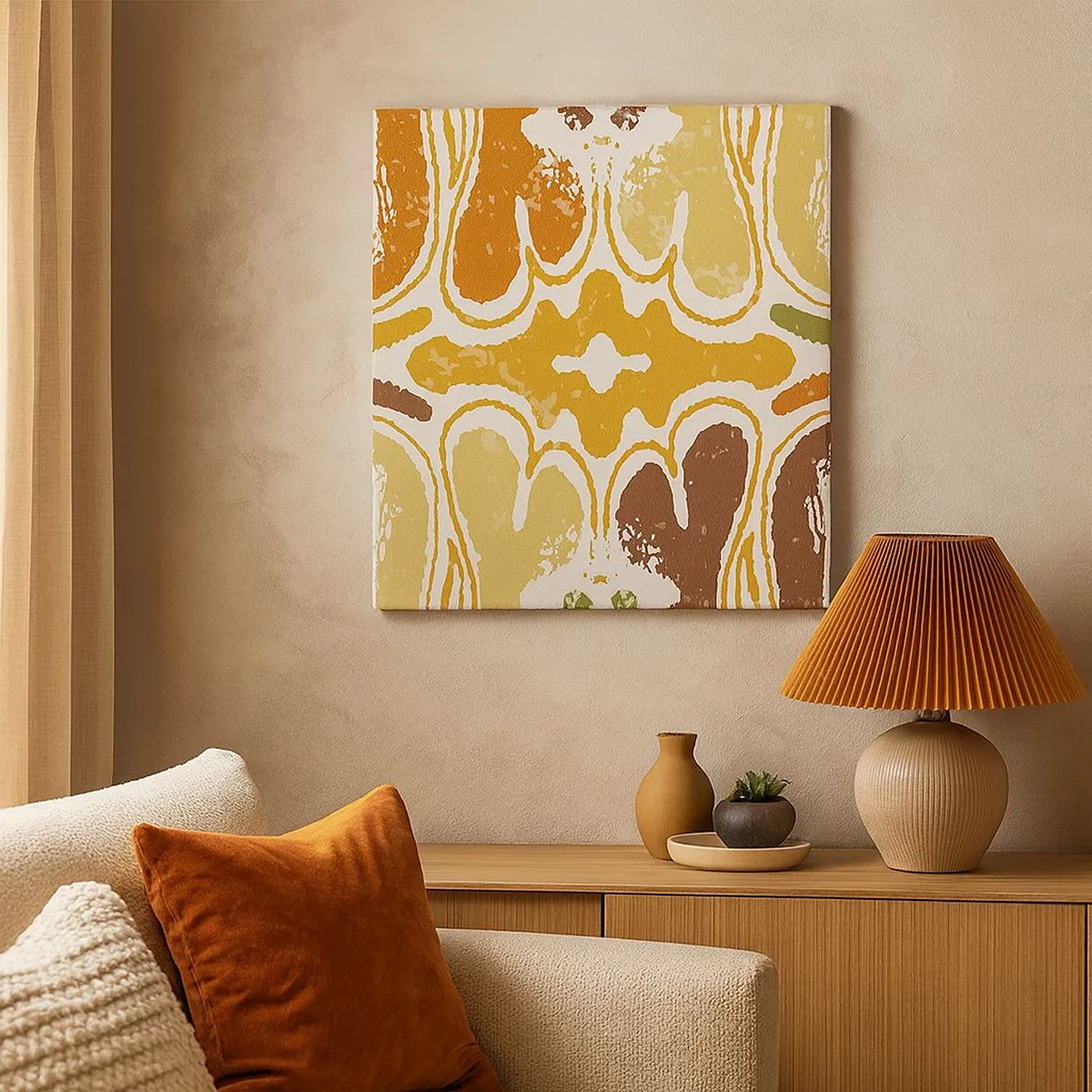 Vászonkép - Érzelmes absztrakció - 30x30 cm