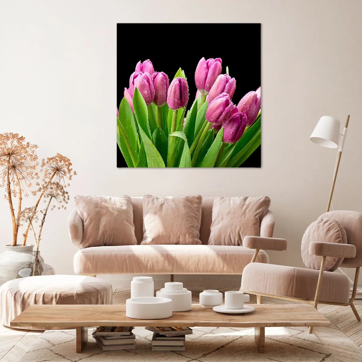 Vászonkép - Lila tavaszi öröm - 40x40 cm