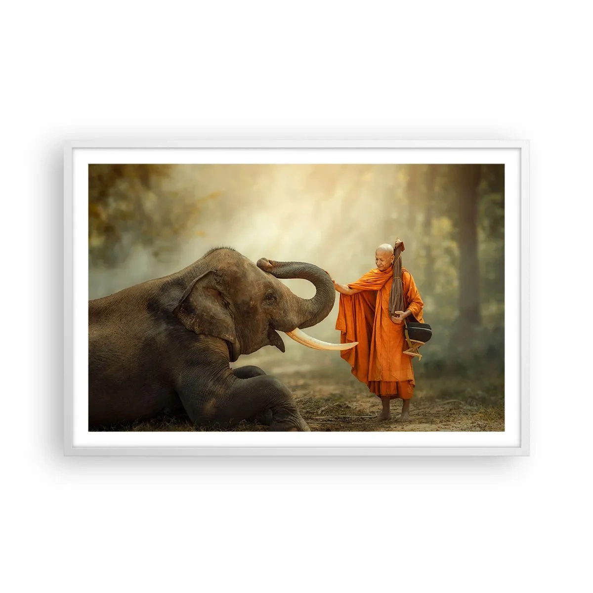 Poszter fekete keretben - Találkozás az utazáskor - 91x61 cm