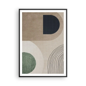 Poszter fehér keretben - Egy ovális szelídsége - 70x100 cm