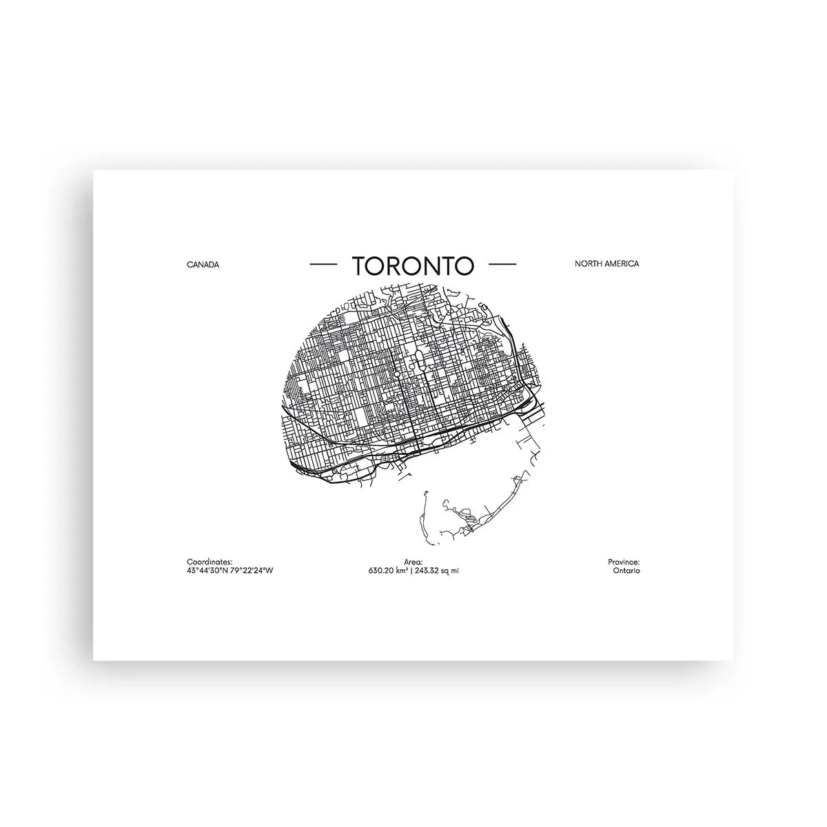 Poszter - Toronto anatómiája - 40x30 cm