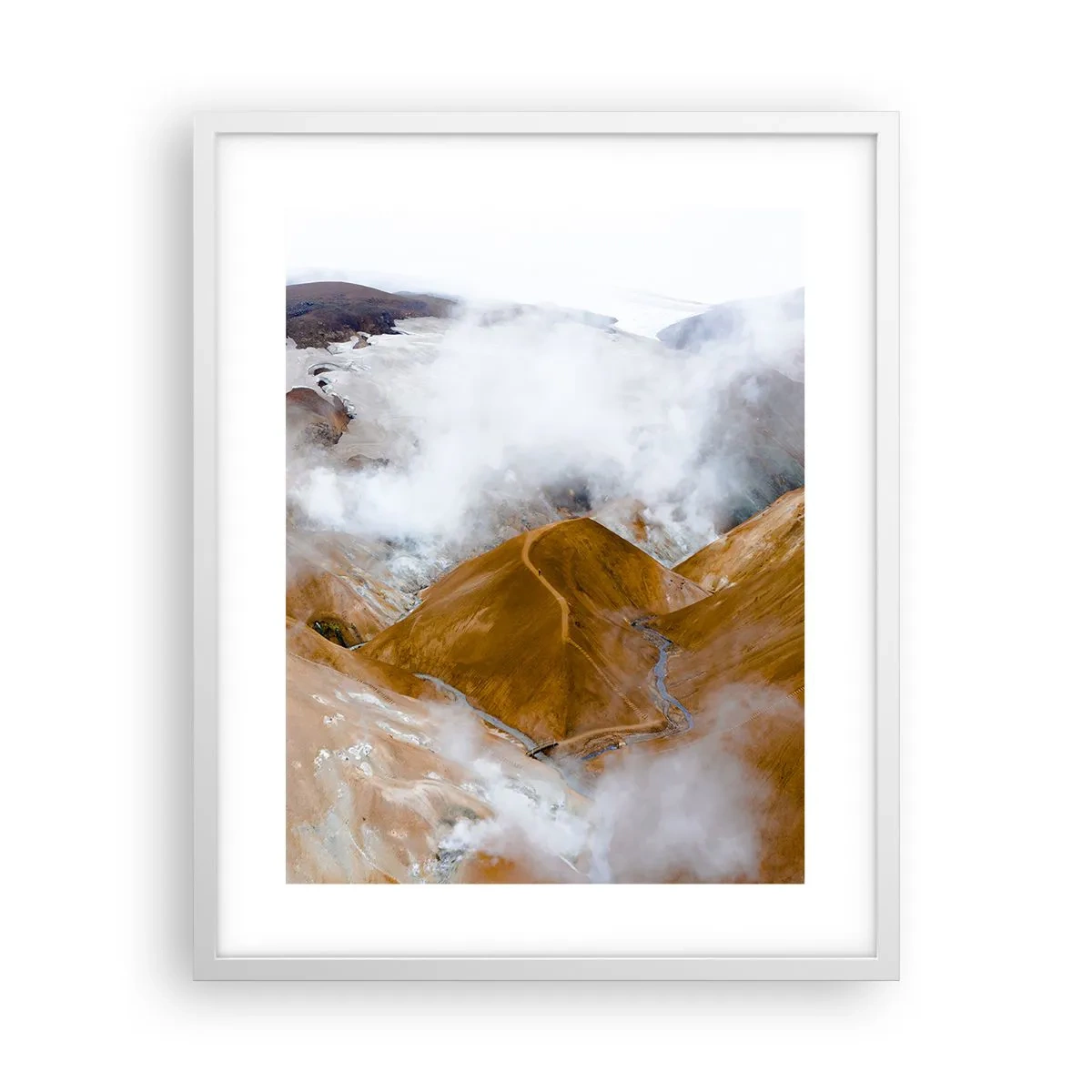 Poszter fekete keretben - Izland nyers szépsége - 40x50 cm