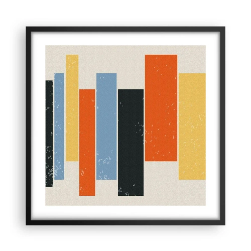 Poszter fehér keretben - Zenei felvétel - 50x50 cm
