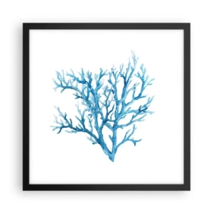 Poszter fehér keretben - Tengeri filigrán - 40x40 cm