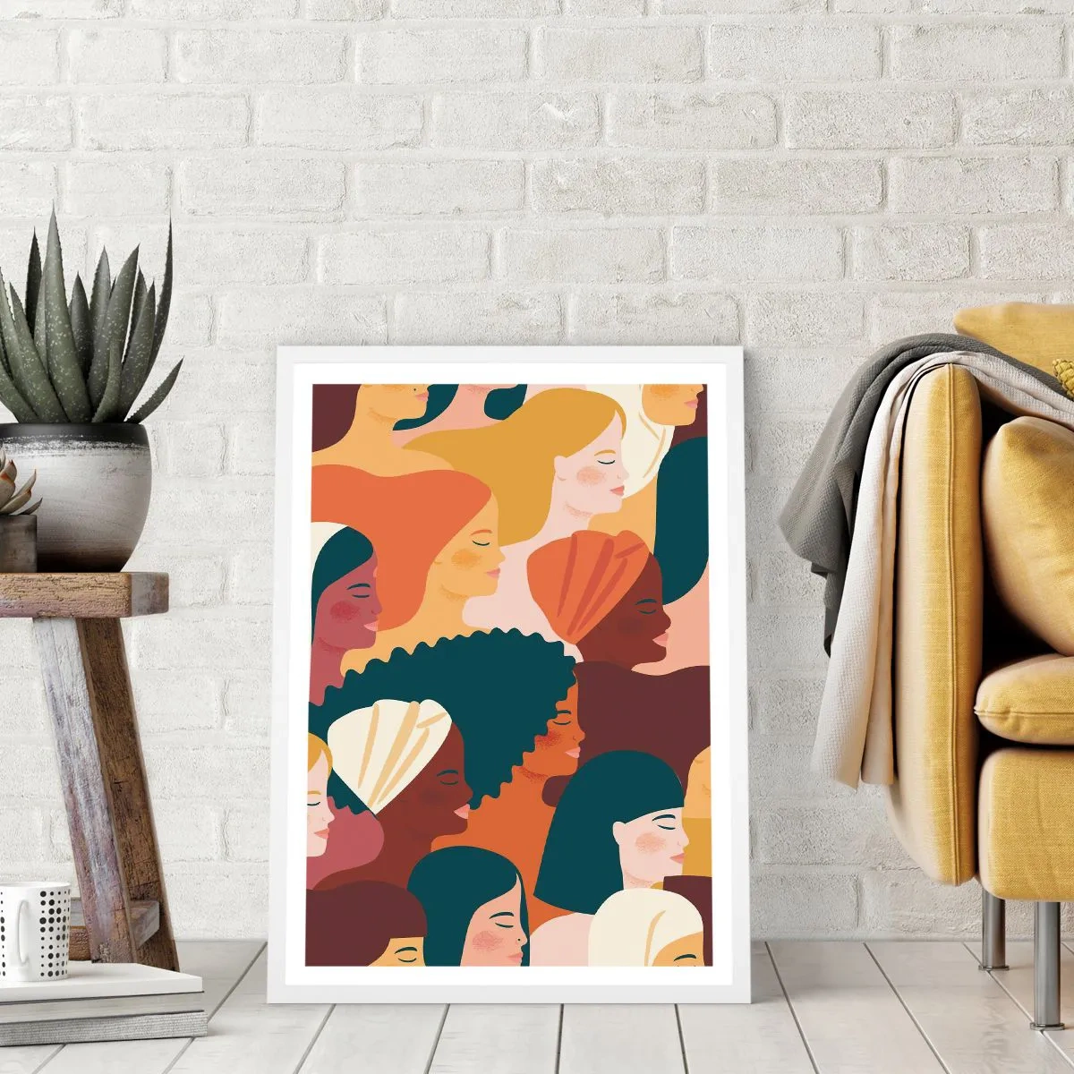 Poszter fekete keretben - Csak a nőiesség - 50x70 cm