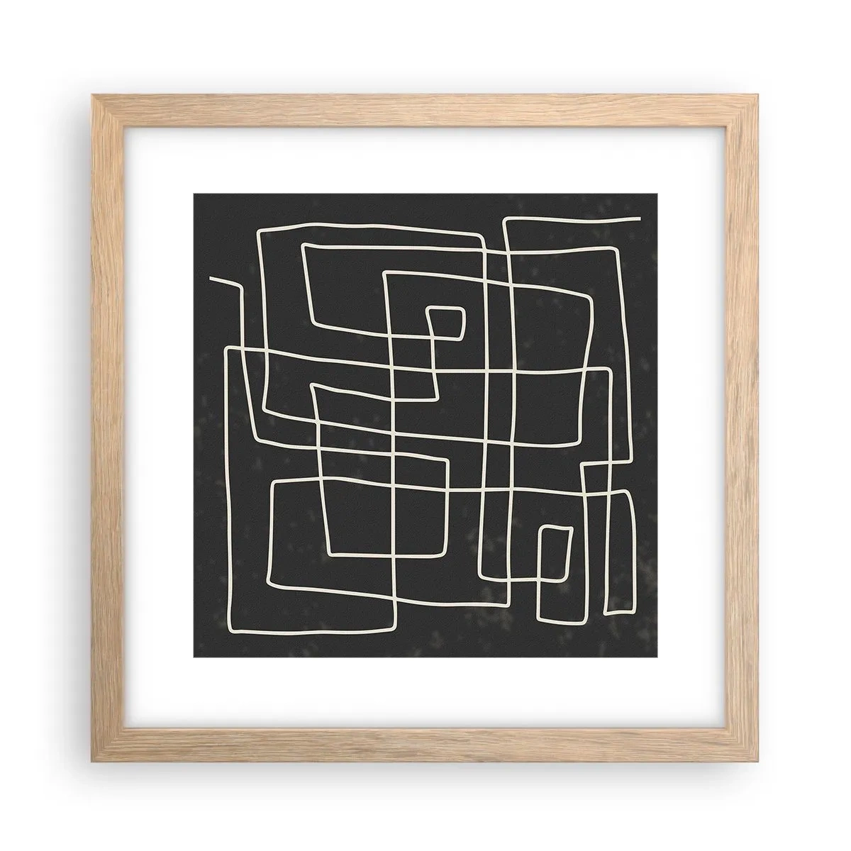 Poszter világos tölgy keretben - Nem olyan egyszerű - 30x30 cm