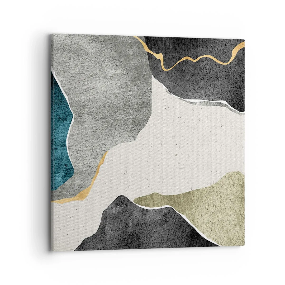 Vászonkép - Mozaik kompozíció aranyszállal - 70x70 cm