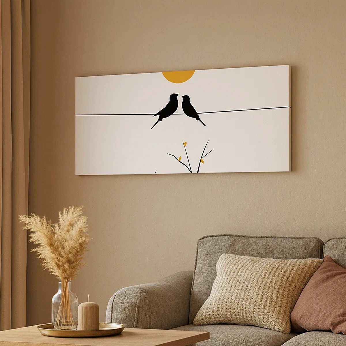 Vászonkép - Fülemüle este - 30x30 cm