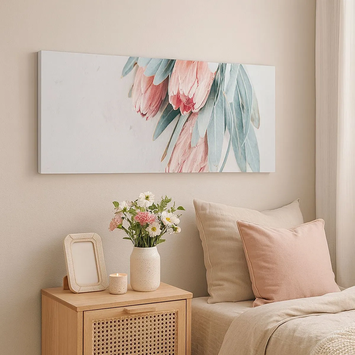 Vászonkép - Szégyellve saját szépségüket - 100x40 cm