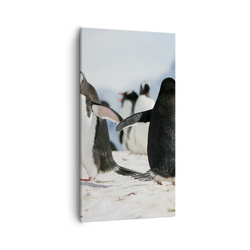 Vászonkép - Tánc a havon - 55x100 cm