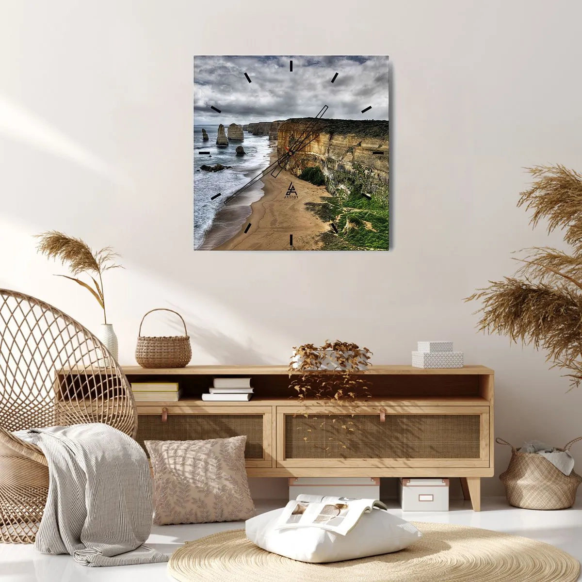 Falióra, Óra - Nyers gyönyör - 40x40 cm