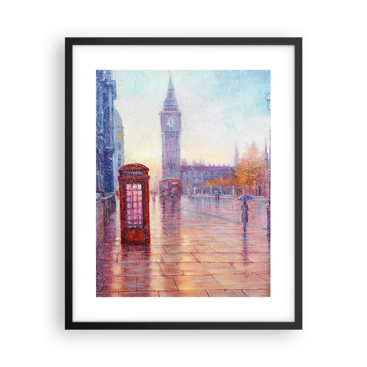 Poszter fehér keretben - Őszi nap Londonban - 40x50 cm