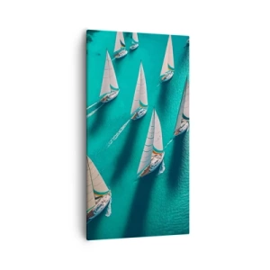 Vászonkép - Versengés a széllel - 55x100 cm