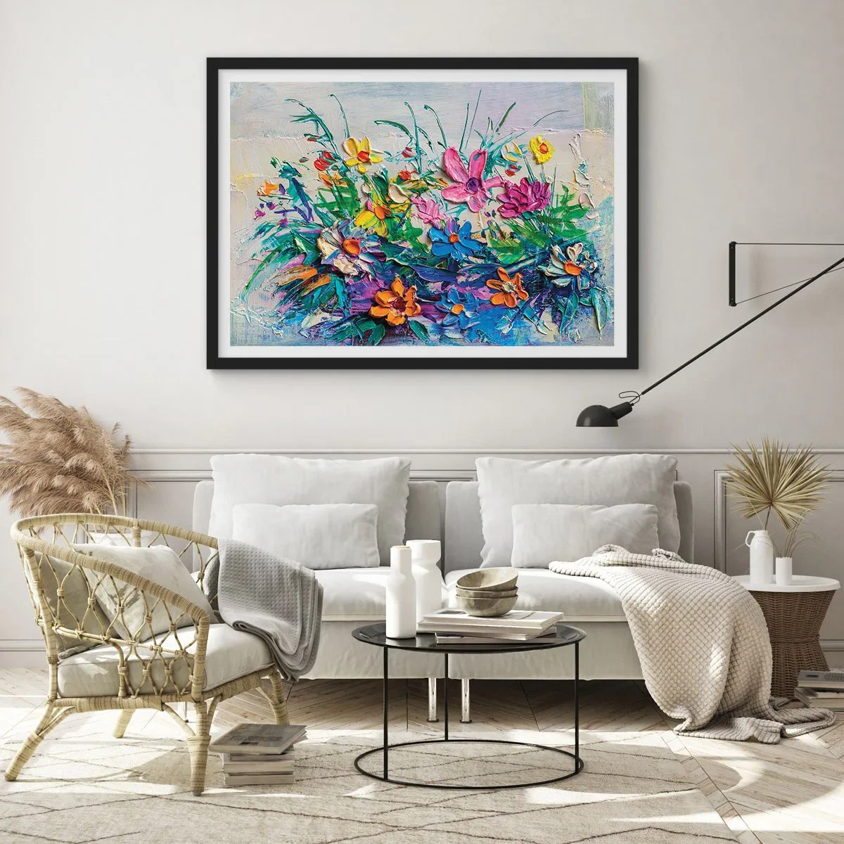 Poszter fehér keretben - Egyáltalán nem csendélet - 91x61 cm