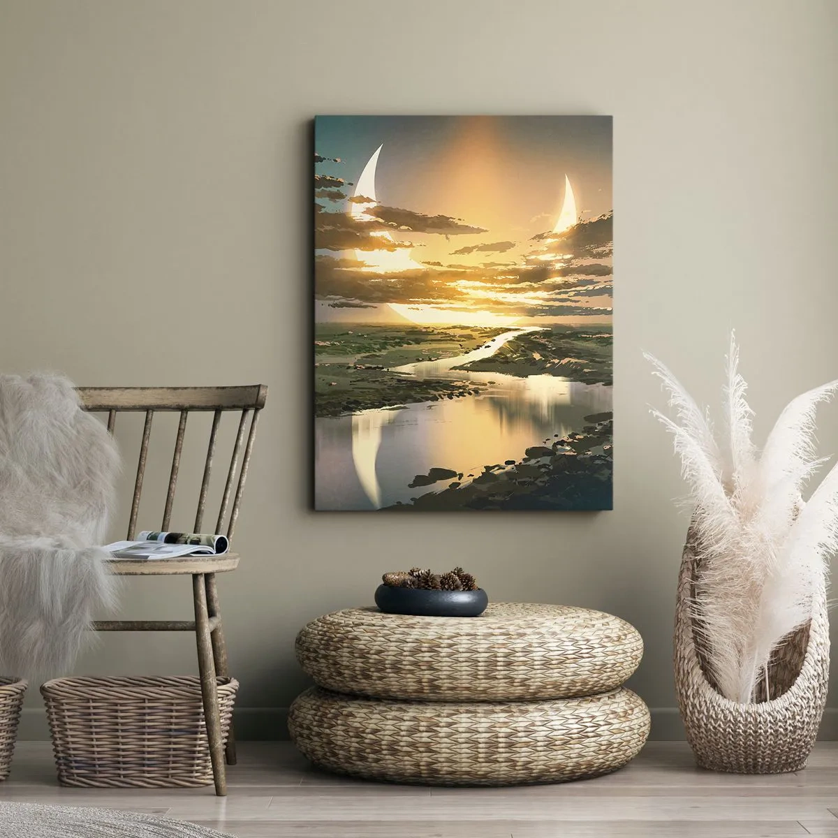 Vászonkép - Valahol egy messzi-messzi galaxisban - 50x70 cm