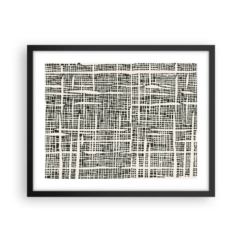 Poszter fehér keretben - Szőtt kompozíció - 50x40 cm