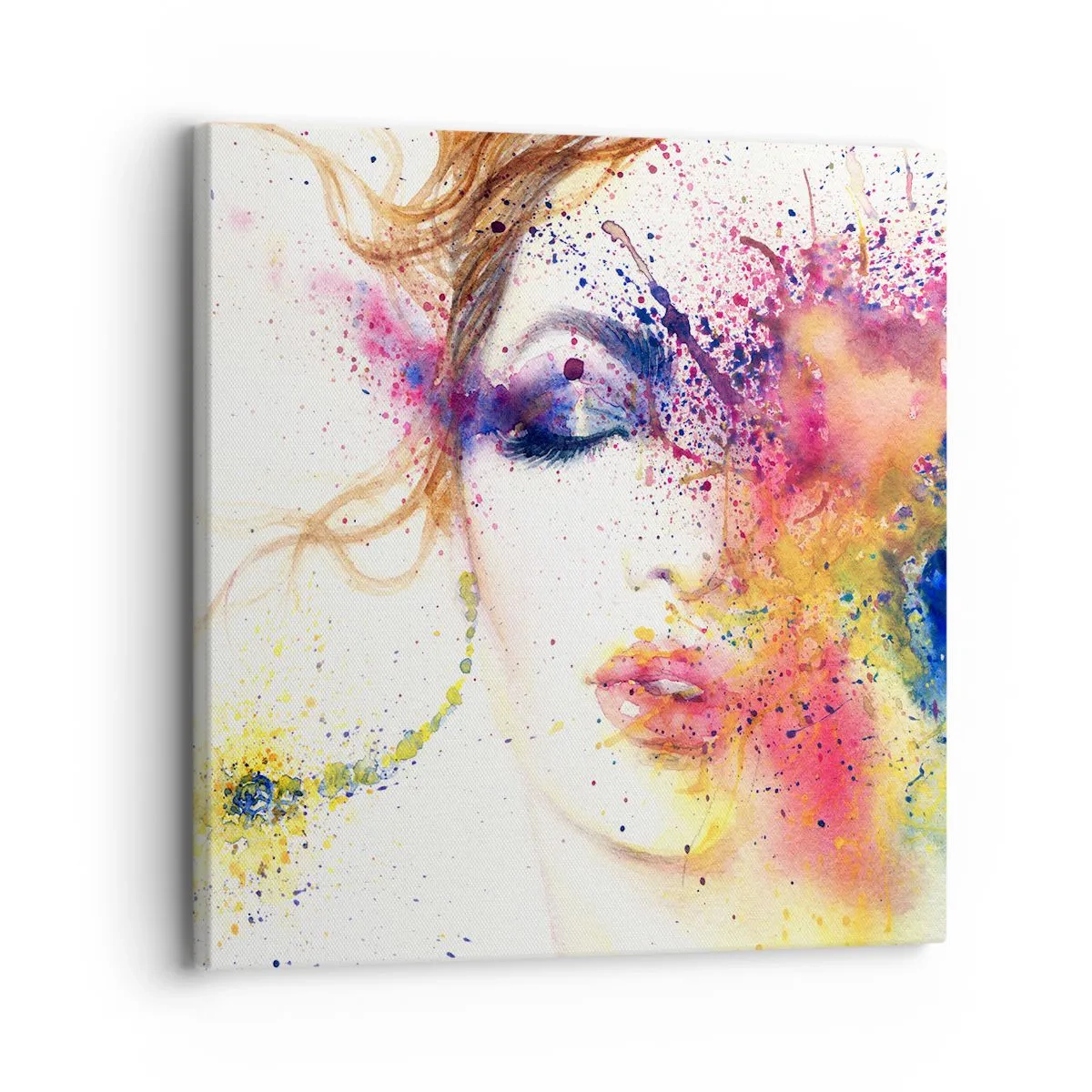 Vászonkép - Szivárványszédülés - 30x30 cm