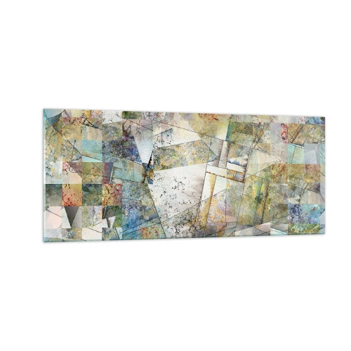 Üveg kép - Geometrikus átrendeződés - 100x40 cm