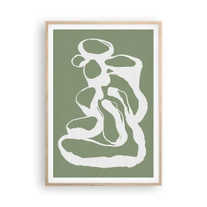 Poszter világos tölgy keretben - A tér hívása - 70x100 cm