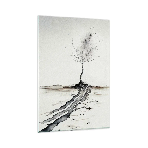 Üveg kép - Téli melankólia - 80x120 cm