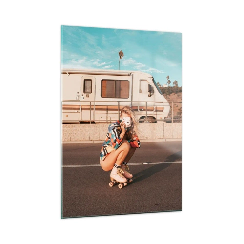 Üveg kép - Mosolyt kérek! - 50x70 cm