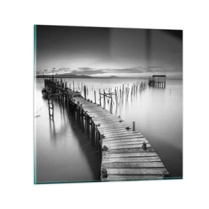 Üveg kép - Egy elfeledett part békéje - 50x50 cm