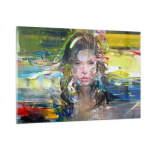 Üveg kép - A levegő függöny mögött - 120x80 cm