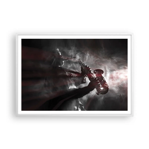 Poszter fekete keretben - A jazz párolgásban - 100x70 cm