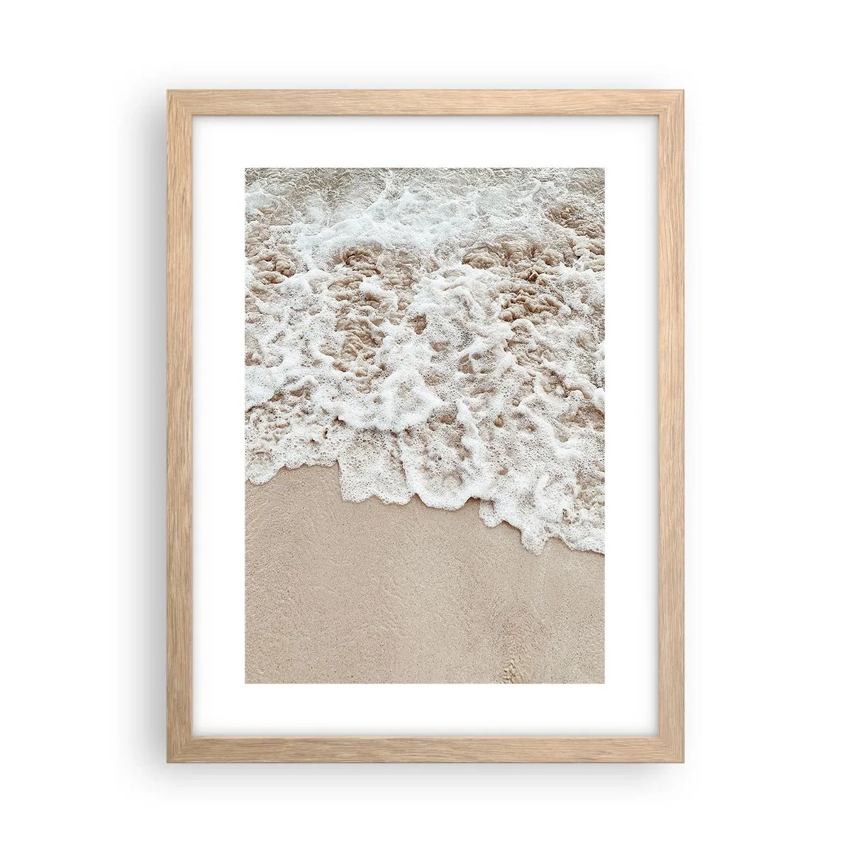 Poszter világos tölgy keretben - Mindjárt jövök. - 30x40 cm