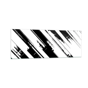 Üveg kép - Intenzív és dinamikus kompozíció - 140x50 cm