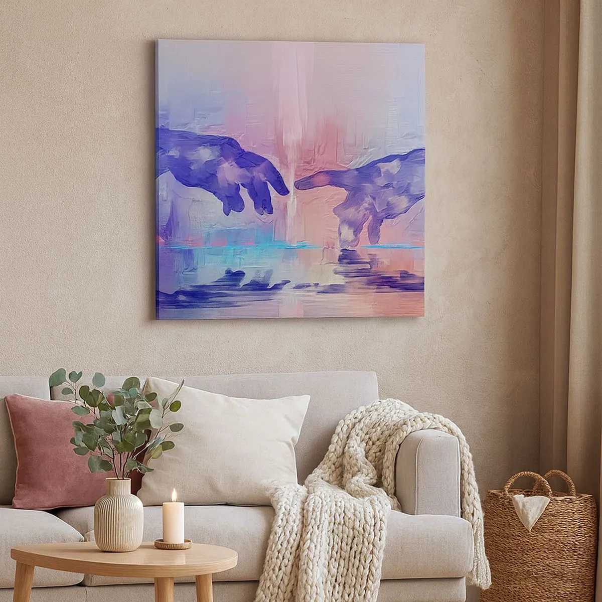 Vászonkép - Az élet isteni szikrája - 30x30 cm