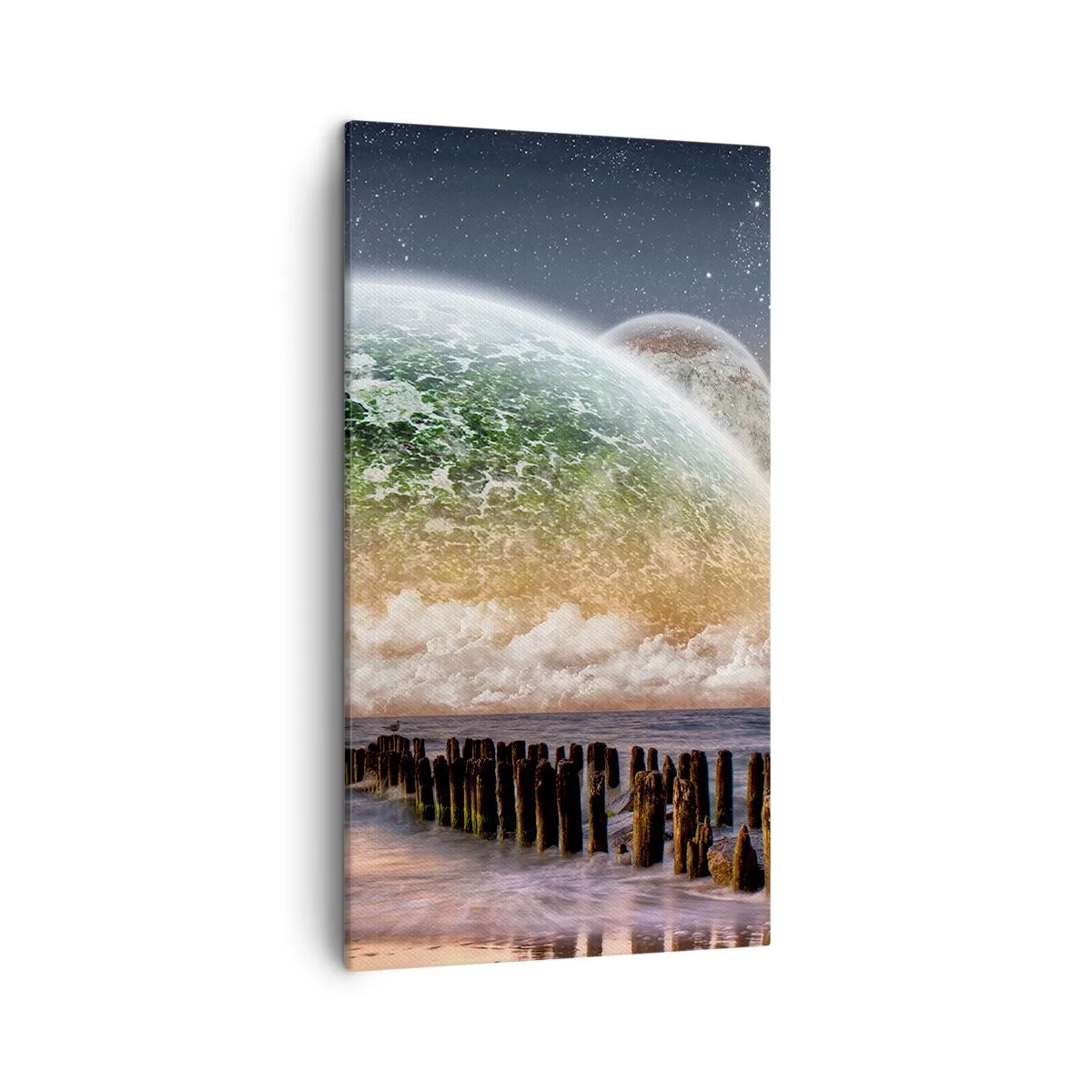 Vászonkép - És a világ kiemelkedett a vízből - 45x80 cm