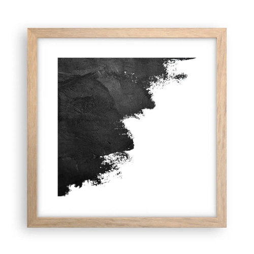 Poszter világos tölgy keretben - Elemek: föld - 30x30 cm