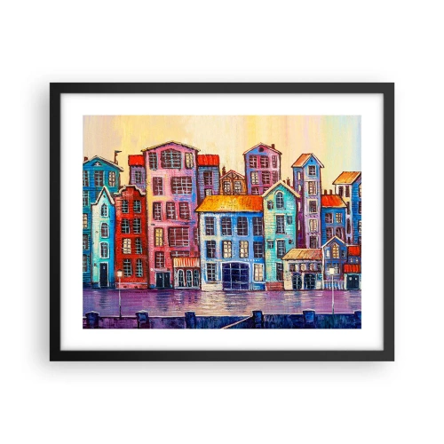 Poszter fehér keretben - Egy város, mint egy tündérmese - 50x40 cm