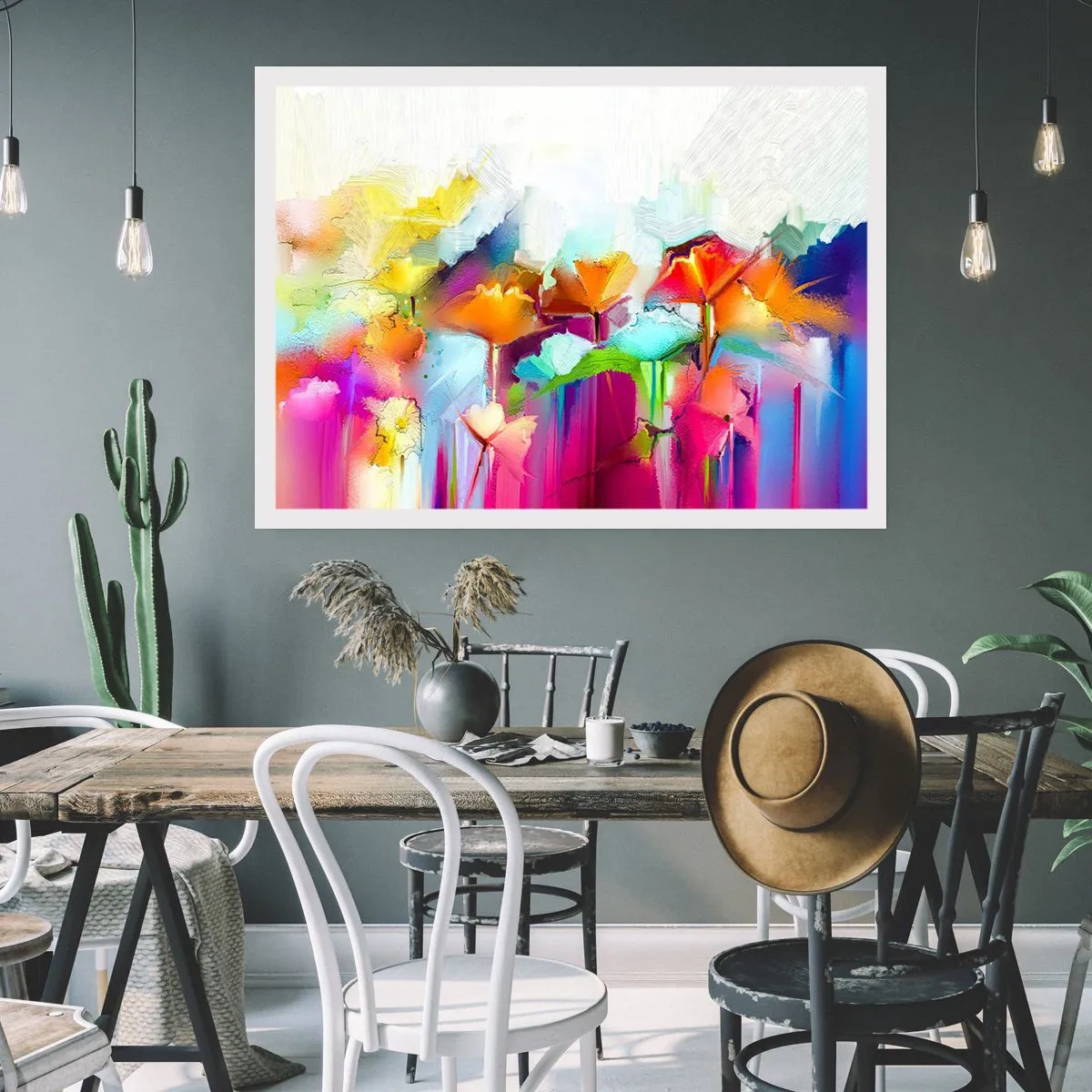 Poszter - Kivirágzott a szivárvány - 70x50 cm