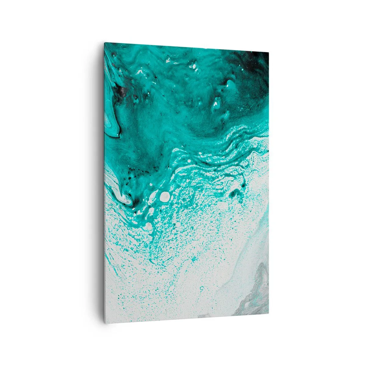 Vászonkép - Elolvadni fehérben és türkizben - 80x120 cm