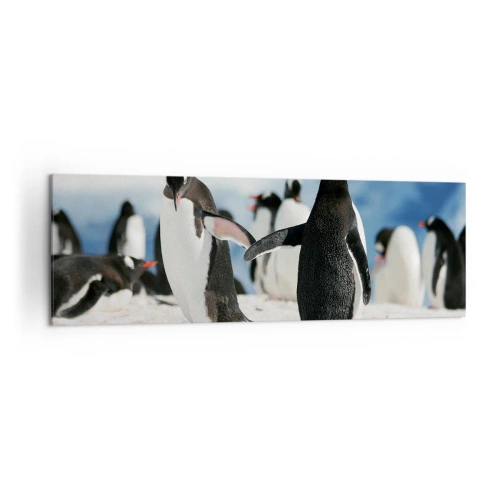 Vászonkép - Tánc a havon - 160x50 cm