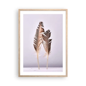 Poszter világos tölgy keretben - A semmi ellen - 50x70 cm