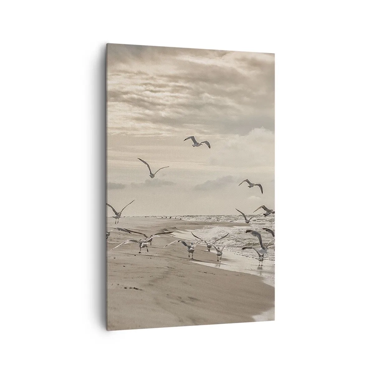 Vászonkép - A tenger hangja, a madarak éneke - 80x120 cm