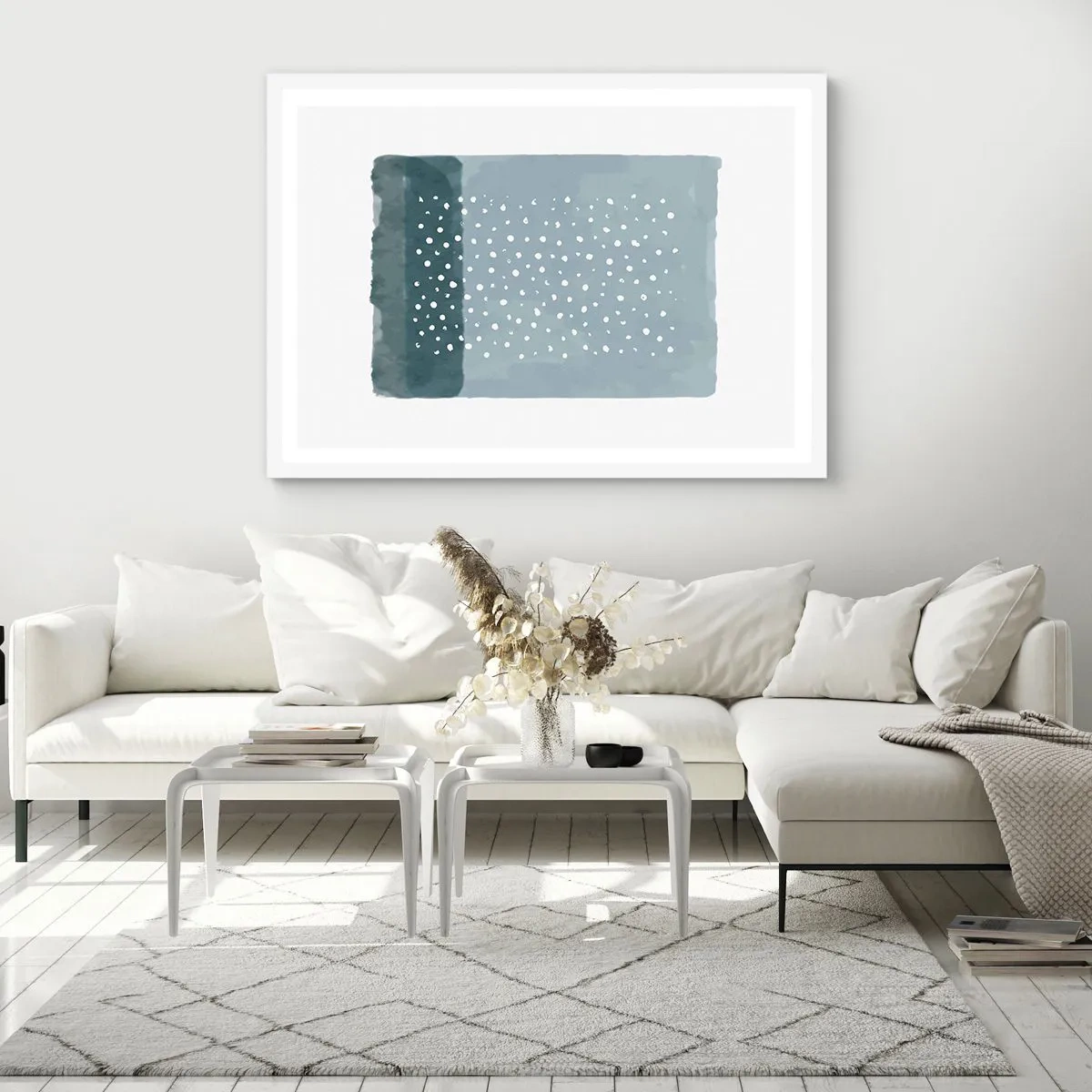 Poszter fekete keretben - Kéken nőtt - 40x30 cm