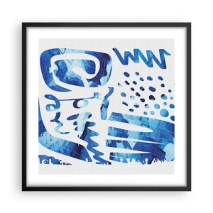 Poszter fehér keretben - Vissza a gyökerekhez - 50x50 cm