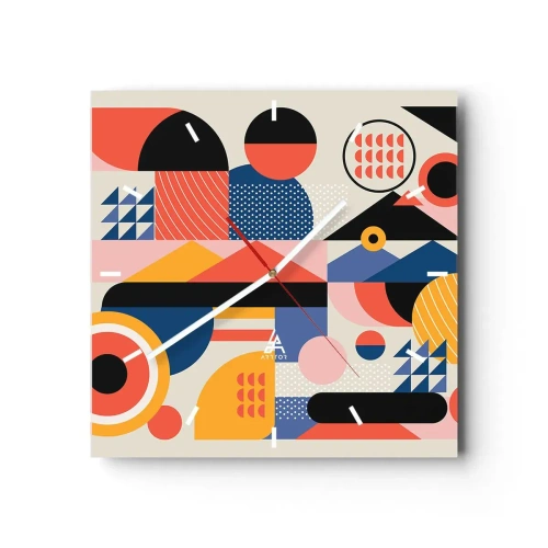 Falióra, Óra - Összetétel: játszadozzunk - 40x40 cm