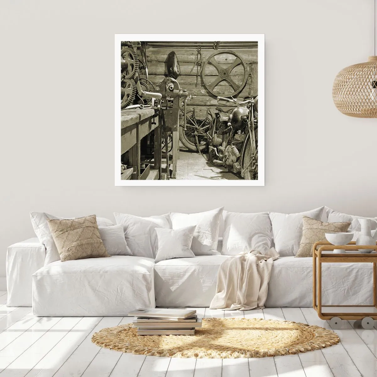 Poszter - Władek bácsi fészerében - 60x60 cm