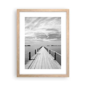 Poszter világos tölgy keretben - Talán egy kirándulás... - 30x40 cm