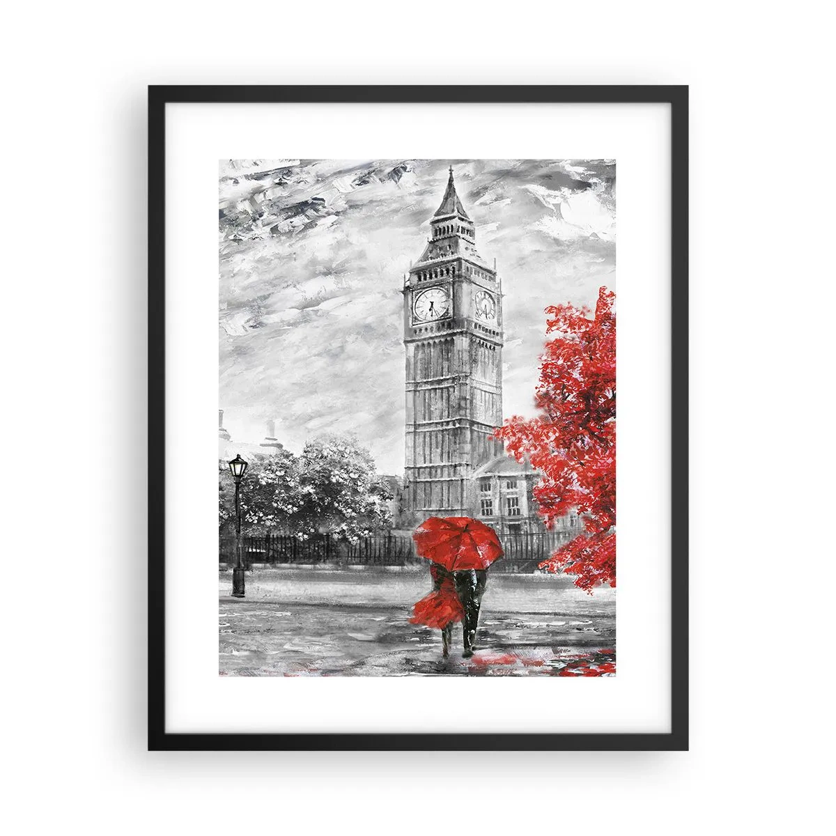 Poszter fehér keretben - Izgalmas nap - 40x50 cm