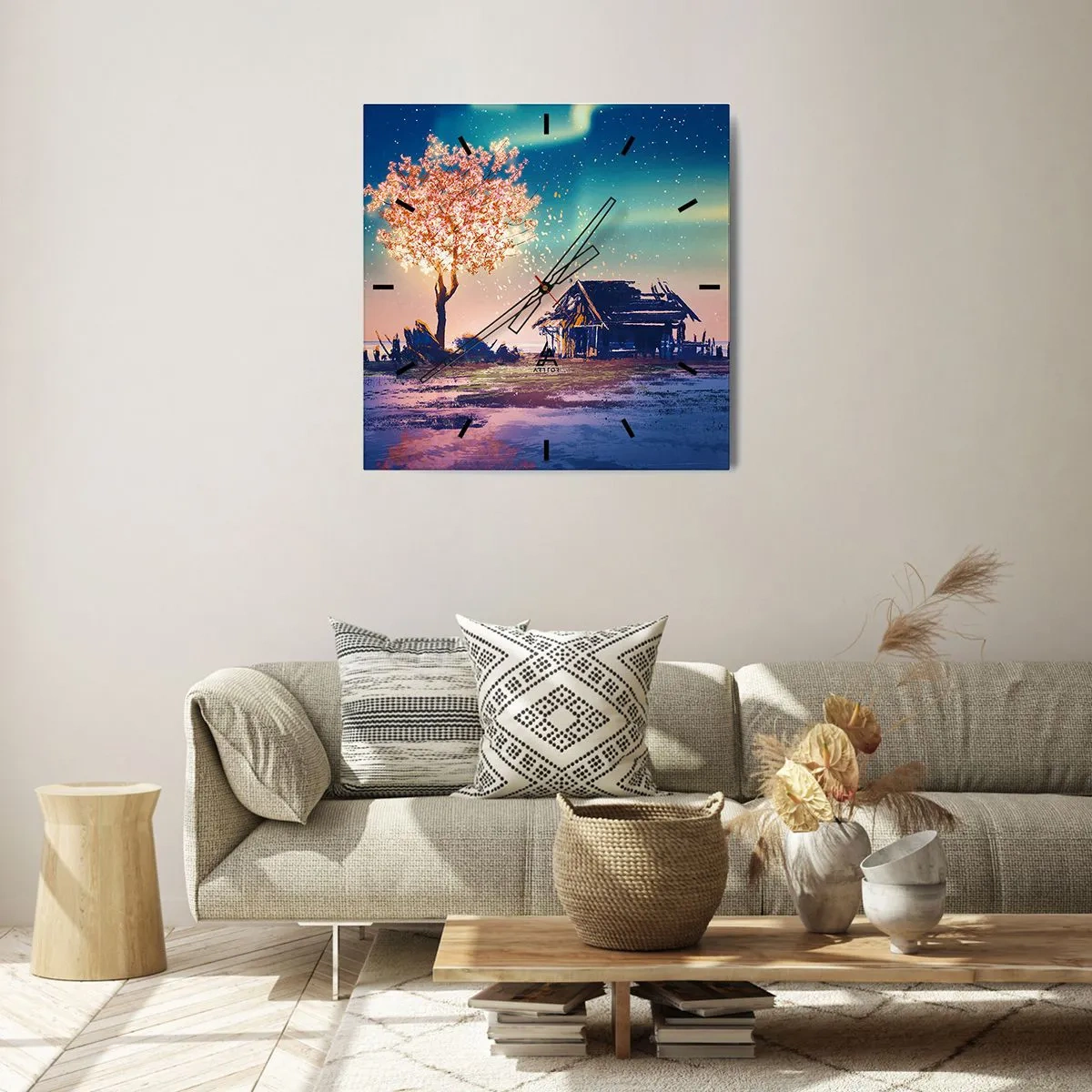 Falióra, Óra - A természet nem múlik el - 30x30 cm