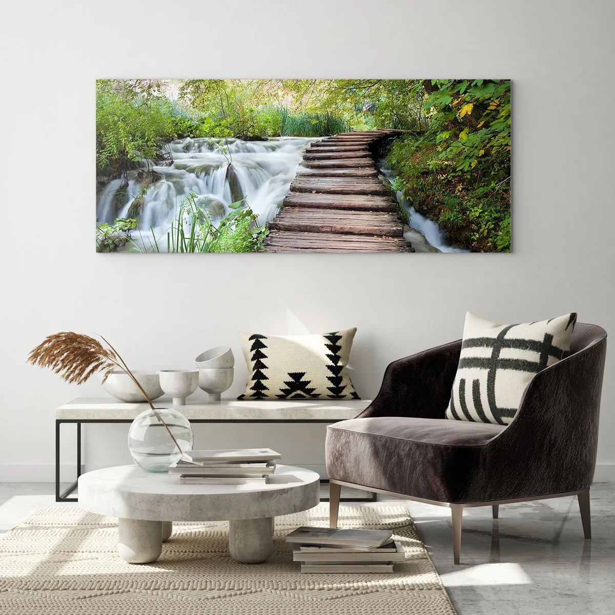 Üveg kép - A víz egyáltalán nem csendes - 140x50 cm