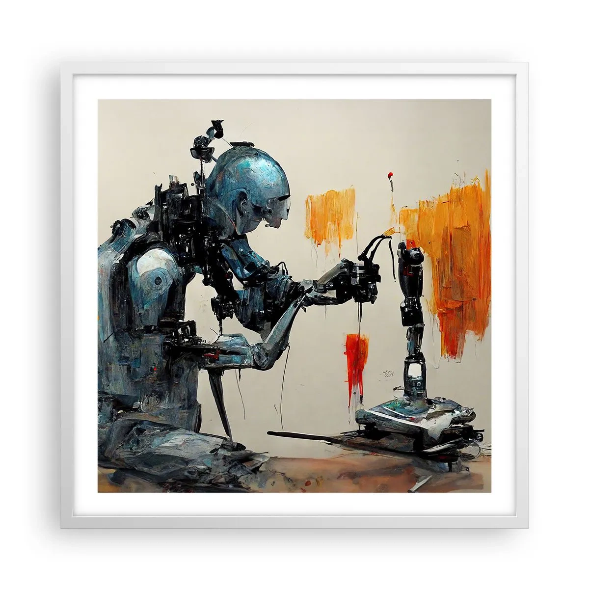 Poszter fekete keretben - Már holnap... - 60x60 cm